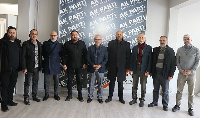 Çanakkale İnternet ve Sosyal Medya Basın Mensupları Derneği’nden AK Parti İl Başkanına Ziyaret