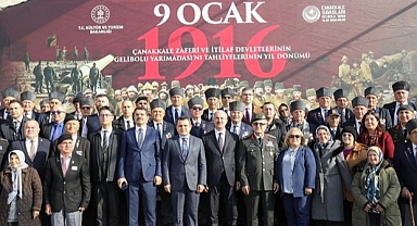 İtilaf Devletleri'nin Gelibolu Yarımadası'nı tahliyesinin 109'uncu yılı kutlandı