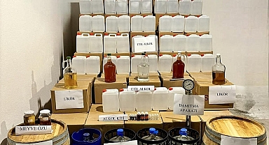 Çanakkale'de sahte ve kaçak alkol operasyonu