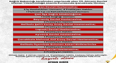 HER ŞEY DAHA SAĞLIKLI BİR ÇANAKKALE İÇİN