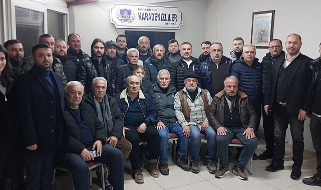 Çanakkale Karadenizliler Derneğinden, Turgay Kılıç'a Destek
