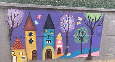 OKUL BAHÇESİ SANAT PROJESİ: DUVARLAR RENKLENDİ