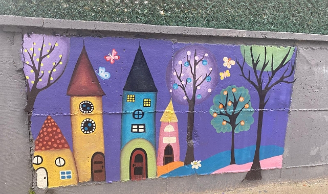 OKUL BAHÇESİ SANAT PROJESİ: DUVARLAR RENKLENDİ