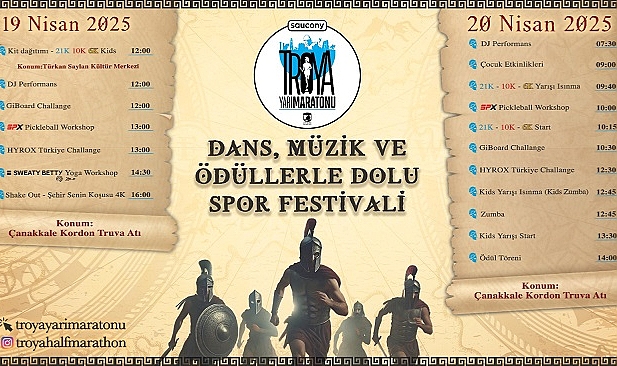 Çanakkale'de Festival Tadında Bir Maraton…