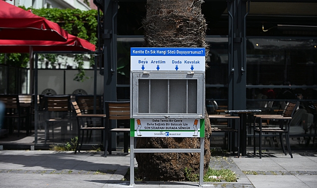 Çanakkale'de Kordon Bölgesine İzmarit Atık Üniteleri Yerleştirildi