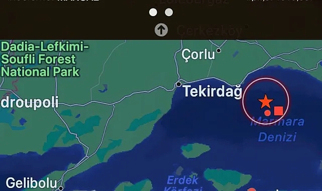 Marmara Denizi'nde 6.2 Büyüklüğünde Deprem
