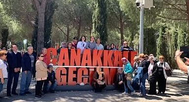 Balıkesirli Şehit ve Gazi aileleri, Çanakkale’de şehitlikleri ziyaret etti.