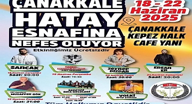 Çanakkale, Hatay’a nefes oluyor