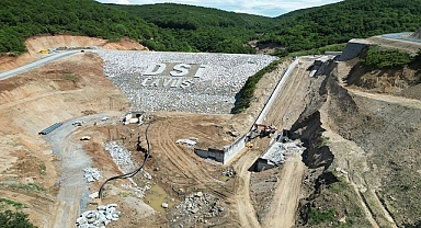 LAPSEKİ ÇAVUŞ BARAJI’NDA ÇALIŞMALAR DEVAM EDİYOR