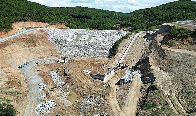 LAPSEKİ ÇAVUŞ BARAJI’NDA  ÇALIŞMALAR DEVAM EDİYOR