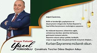Terziler Odası Başkan Adayı Türkoğlu’ndan Bayramda Dayanışma Çağrısı