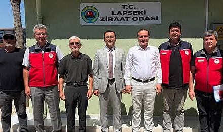 İl Tarım ve Orman Müdürü  Demirhan, Lapseki İlçesinde Tarımsal Çalışmaları Yerinde İnceledi.