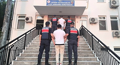 Lapseki ilçesi Mecidiye Köyünde Attıkları İzmaritten Yangın Çıktı