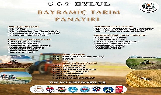 Bayramiç’te Tarım Panayırı Başlıyor!