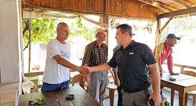 Tarihi Alan Başkanı Kaşdemir ve Kaymakam Yenigün'den Yangın Bölgesine Ziyaret