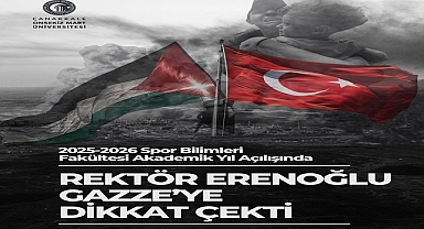 ÇOMÜ Rektörü Prf. Dr. Erenoğlu Gazze’ye Dikkat Çekti