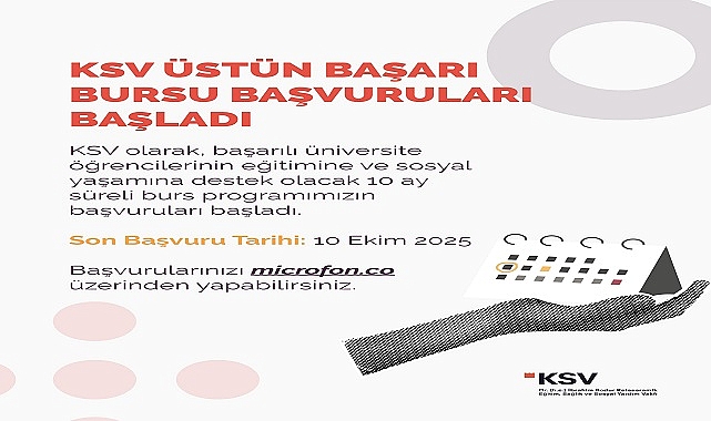 KSV Üstün Başarı Bursu başvuruları başladı