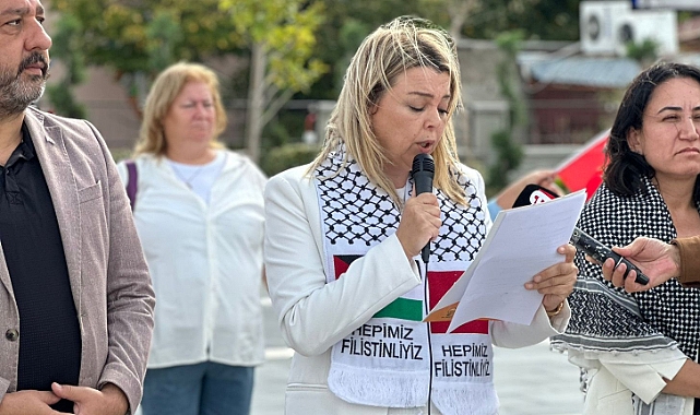 AK Partili Kadınlar “Gazze İçin Sessiz Çığlık” İçin El Ele Verdi