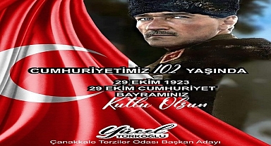Türkoğlu'ndan anlamlı Cumhuriyet mesajı: 