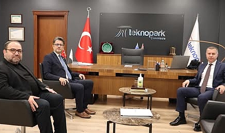 AK Parti İl Başkanı Kuzu ve Rektör Erenoğlu’ndan Çanakkale Teknoparka İnceleme Ziyareti