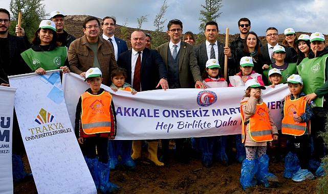Çanakkale’de 20 Bin Fidan Toprakla Buluştu