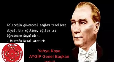 Yahya Kaya: Öğretmenler, Türkiye’nin Geleceğini Omuzlarında Taşıyor