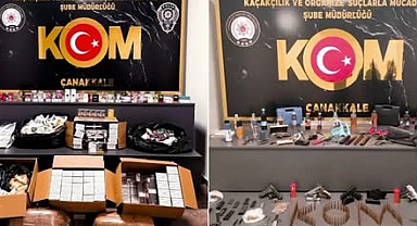 Çanakkale’de Kaçakçılığa Büyük Darbe: Silah, Mühimmat ve 1,5 Milyon Bandrolsüz Makaron Ele Geçirildi