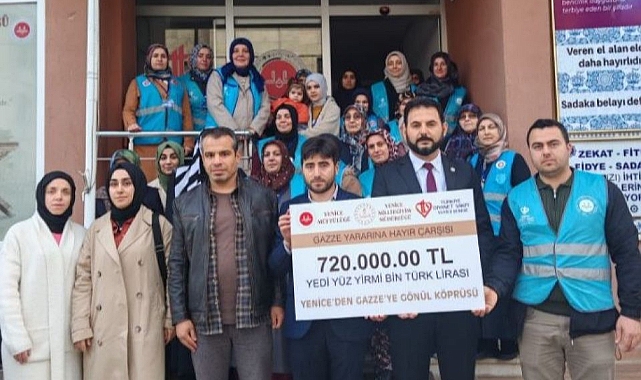 “Yenice İlçesi, Gazze İçin Tek Yürek Oldu: 720 Bin TL Yardım Toplandı”