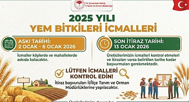 Çanakkale'de Yem Bitkileri Desteklemelerinde Askı Süreci Başladı