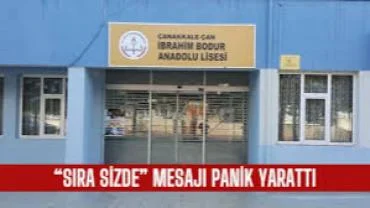 Çanakkale- Çan İlçesinde Liseye Tehdit Mesajı: Şüpheli Kısa Sürede Yakalandı