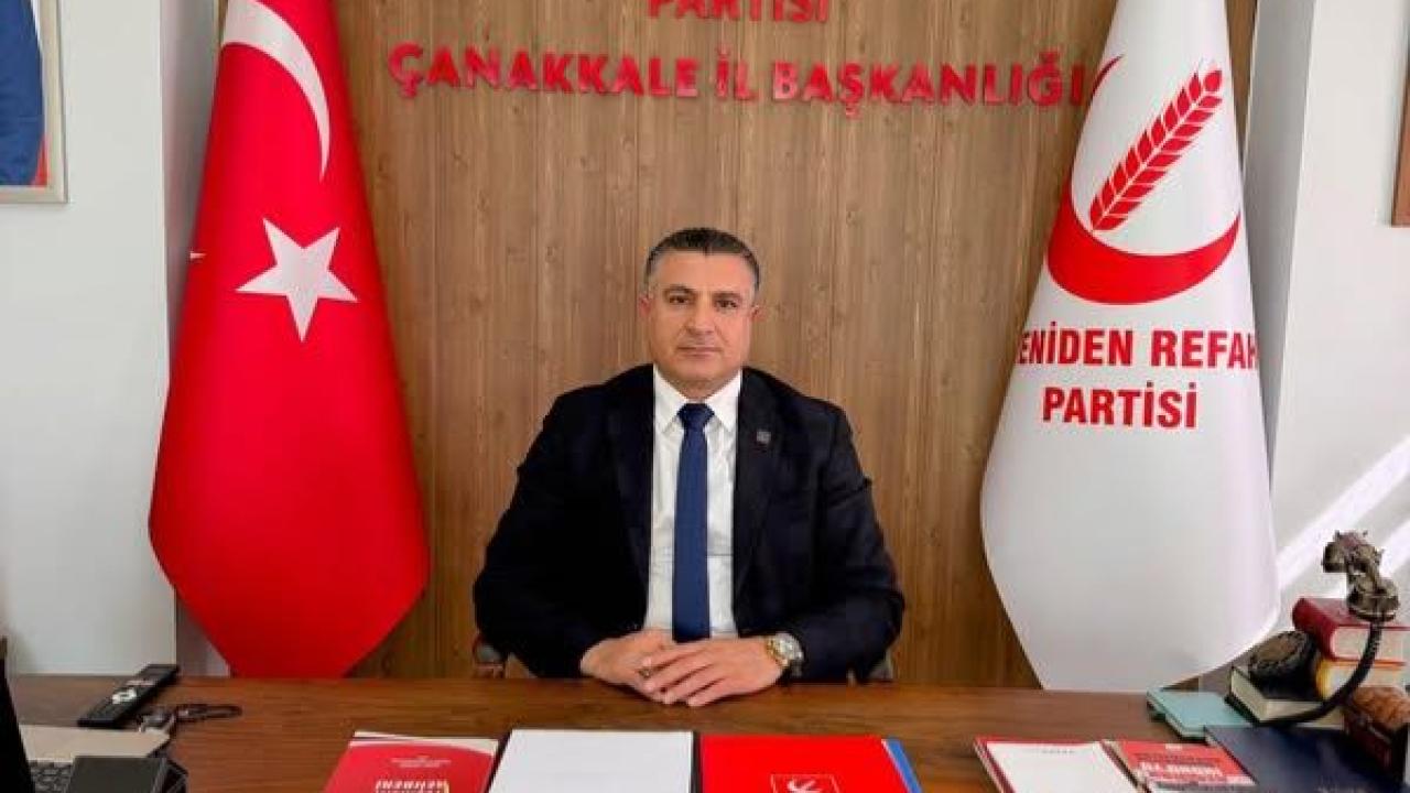 Yeniden Refah Partisi Çanakkale İl Başkanı Yüzbaşı’ndan 23 Nisan Mesajı