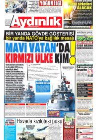 Aydınlık Gazetesi Gazete Manşeti