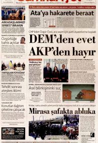 Cumhuriyet Gazetesi Gazete Manşeti