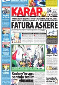 Karar Gazetesi Gazete Manşeti